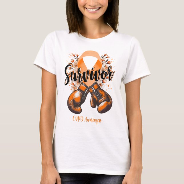 Blossom COPD Warrior Survivor T-Shirt (Front)