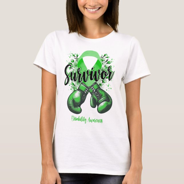 Blossom Disability Warrior Survivor T-Shirt (Front)