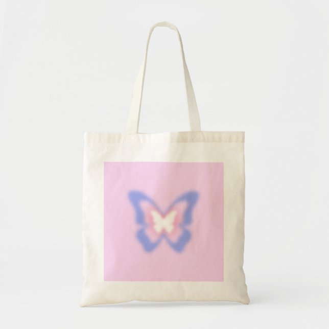 Blossom Dream Butterfly Tote Bag (Front)