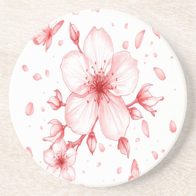Blossom Flower Coaster  Bloom-Inspired Table Decor (Front)