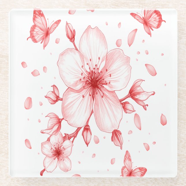 Blossom Flower Coaster  Bloom-Inspired Table Decor (Front)