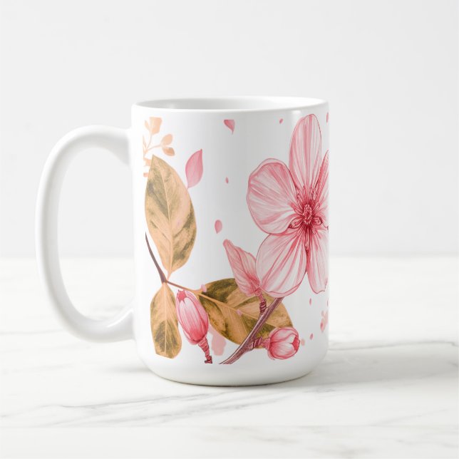 Blossom Flower Mug – Bloom-Inspired Coffee Cup (Left)