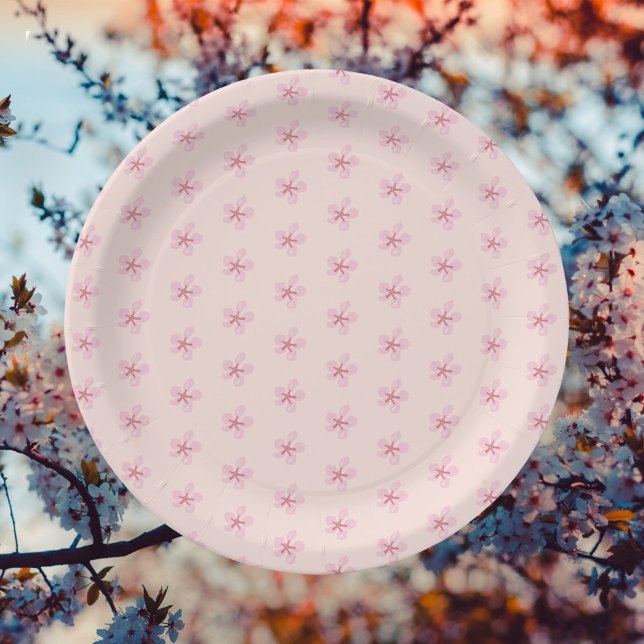 Blossom flower paper plate (Creator Uploaded)