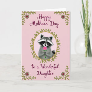 Blossom Holding Animal Mother Card