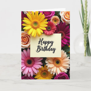 Blossom Hues Birthday Card