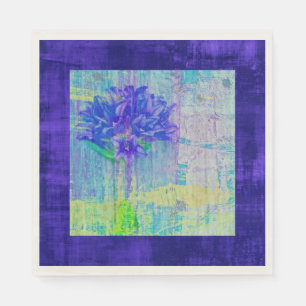 Blossom in Blue Violet Framed Napkin