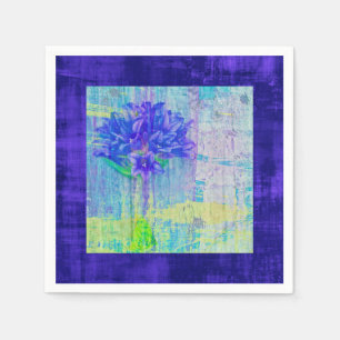 Blossom in Blue Violet Framed Napkin