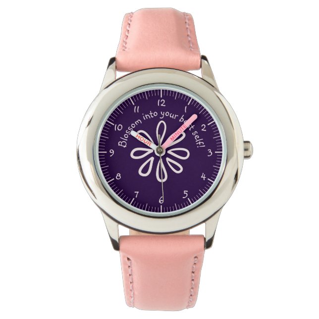 Blossom into your best self! Flower Doodle  Watch (Front)