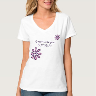 Blossom Into Your Best Self - Inspirational Doodle T-Shirt