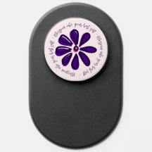 "Blossom Into Your Best Self" Purple Flower Doodle