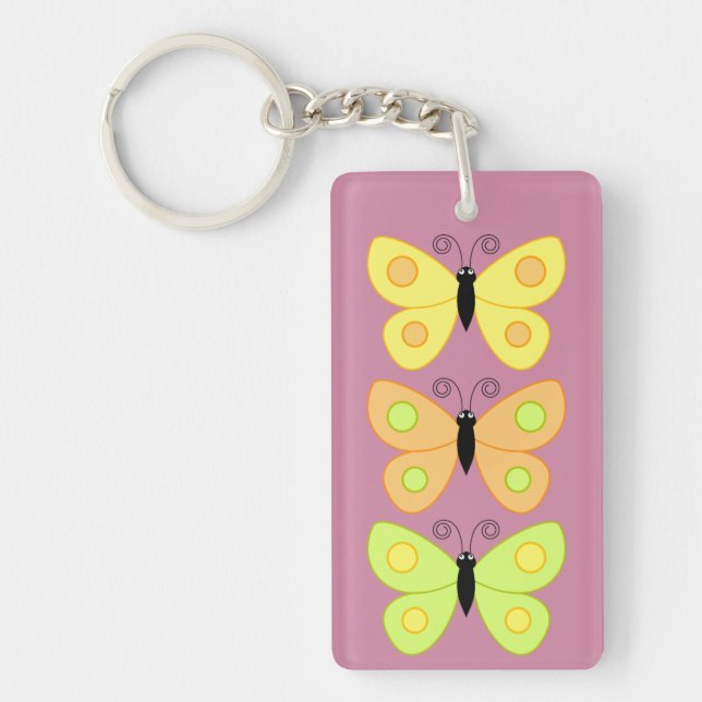 Blossom Like a Butterfly Acrylic Keychain (Front)