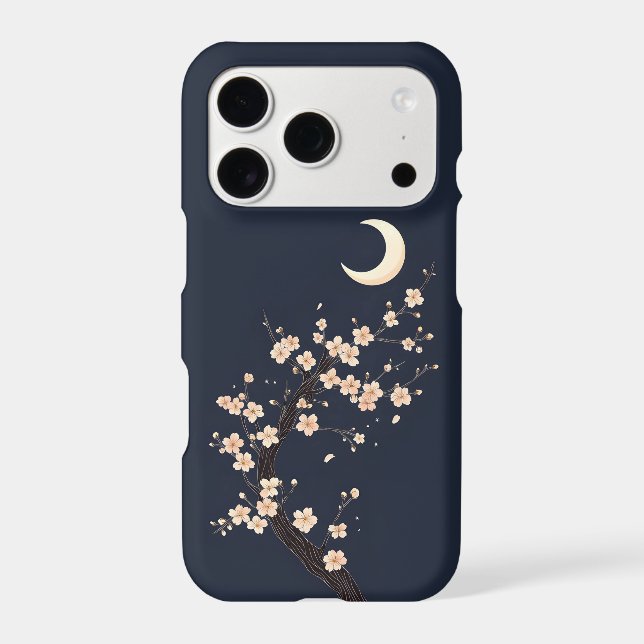 Blossom & Moon iPhone Case | Sakura Night (Back)