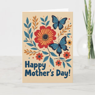 Blossom Mothers Day Illustration Card