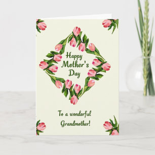 Blossom Mothers Day Wreath Card