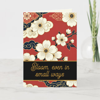 Blossom Nouveau | Elegant Floral Encouragement Card