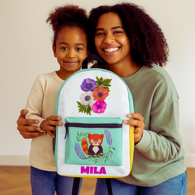 Blossom Panda Pal Printed Backpack (Creator Uploaded)