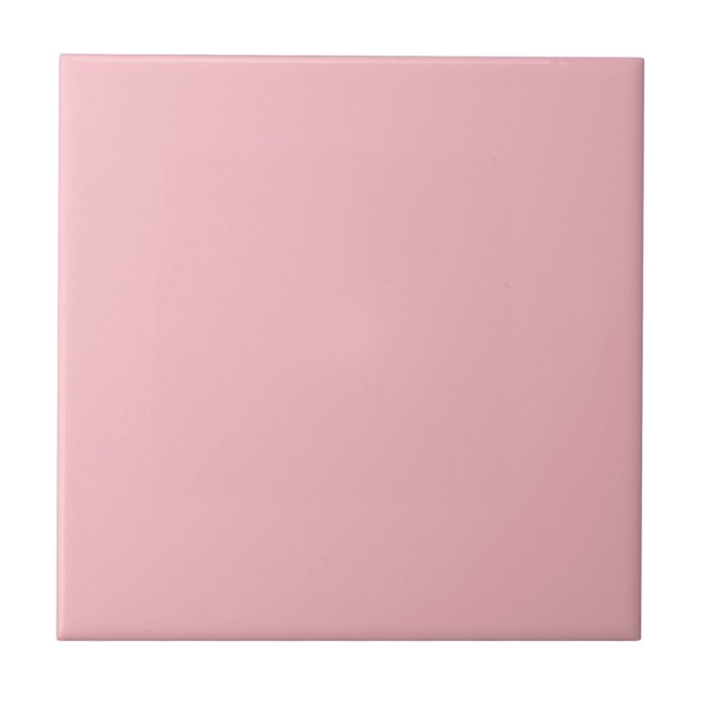 Blossom Pink Solid Colour Tile (Front)