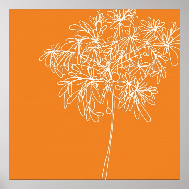 Blossom Pop Orange Poster (Front)