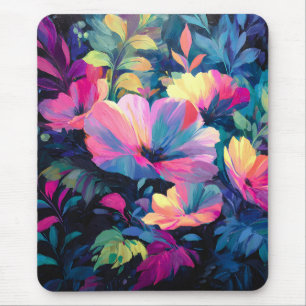 Blossom Rush Spring Floral Garden Mouse Pad