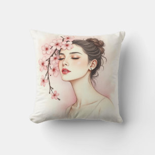 Blossom Serenity – Feminine Floral Cushion