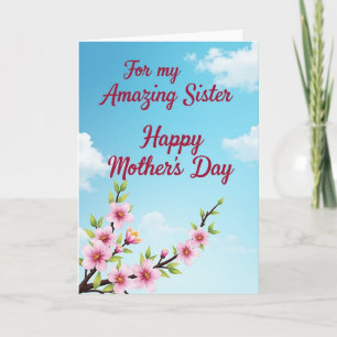 Blossom Sisters Day Wish Card