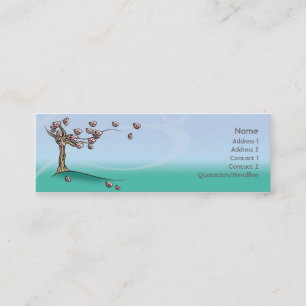 Blossom - Skinny Mini Business Card