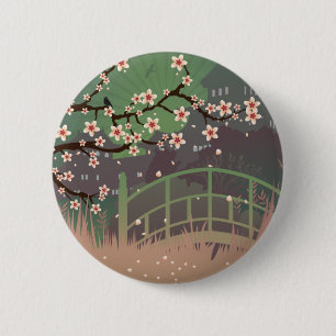 Blossom Sundown 6 Cm Round Badge