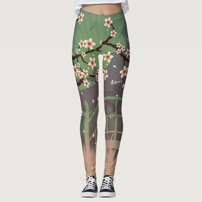 Blossom Sundown  Leggings (Front)