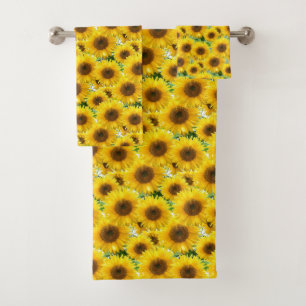 Blossom Sunflowers Bath Towel Set