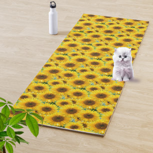 Blossom Sunflowers Yoga Mat