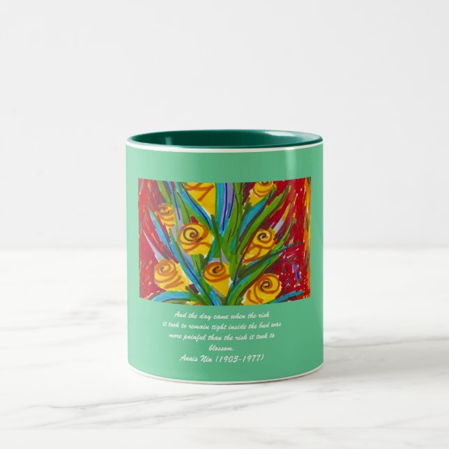 Blossom Two-Tone Coffee Mug (Center)