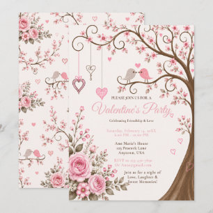 Blossom Valentine’s Party Invitation