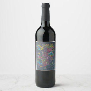 Blossomed Excellence  Wine Label