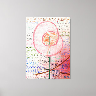 Blossoming, abstract art by Paul Klee Canvas Print