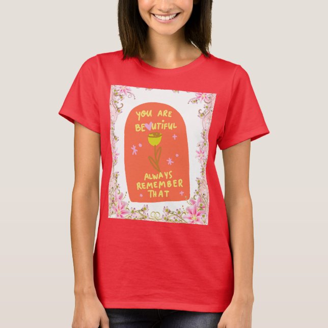 Blossoming Affirmation T-Shirt (Front)