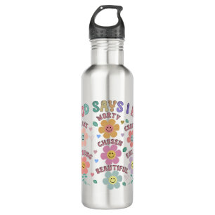 Blossoming Affirmations Thermal Tumbler 710 Ml Water Bottle