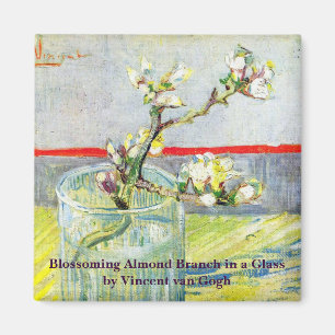 Blossoming Almond Branch by Vincent van Gogh Magnet