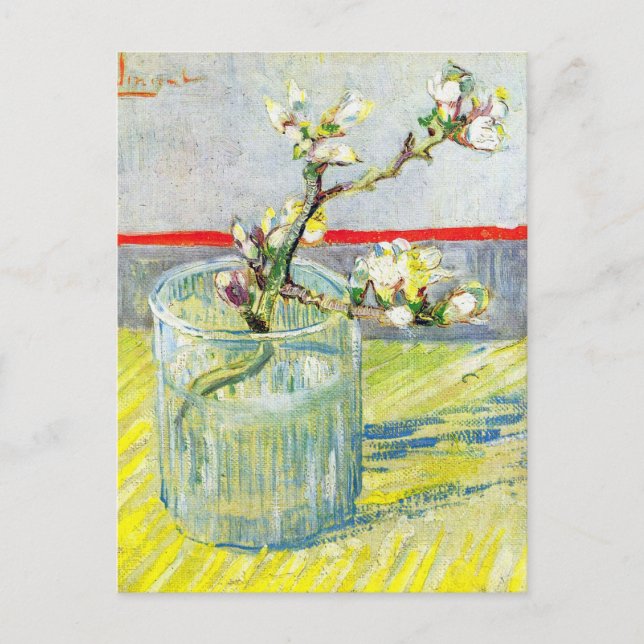 Blossoming Almond Branch by Vincent van Gogh Postcard (Front)