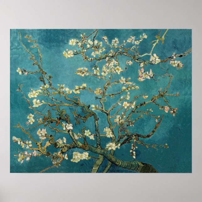 Blossoming Almond Tree by Van Gogh Poster (Front)