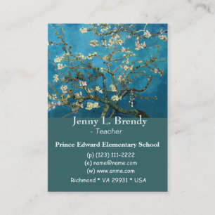 Blossoming Almond Tree by Vincent van Gogh. Business Card