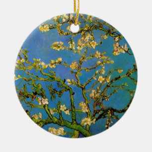 Blossoming Almond Tree by Vincent van Gogh Ceramic Tree Decoration