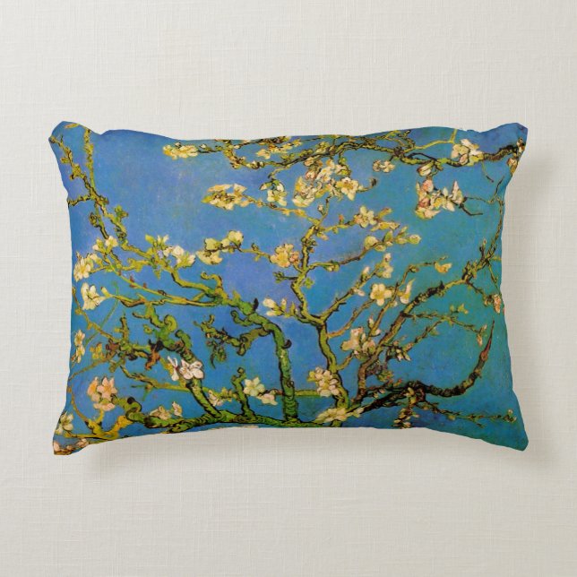 Blossoming Almond Tree by Vincent van Gogh Decorative Cushion (Front)