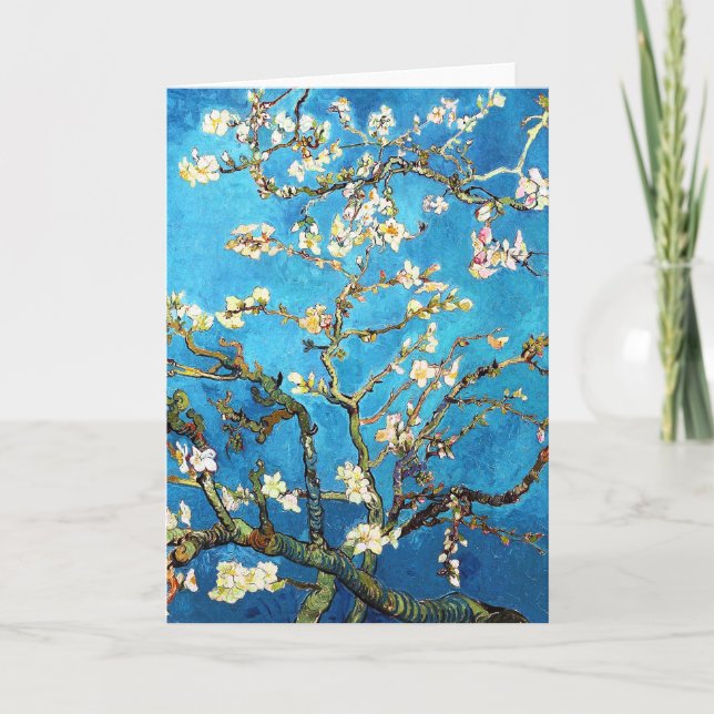 Blossoming Almond Tree Van Gogh Fine Art Card (Front)