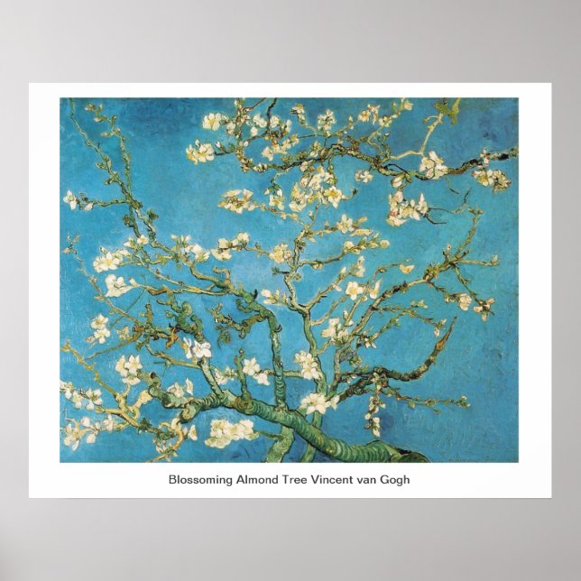 Blossoming Almond Tree  Vincent van Gogh Poster (Front)