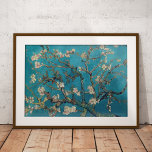 Blossoming Almond Tree Vincent van Gogh Poster<br><div class="desc">A fine art print with the post-impressionist painting,  Blossoming Almond Tree (1890),  by Vincent van Gogh (1853-1890). White and pink blossoms on an aqua background. One of his most well-known paintings.</div>