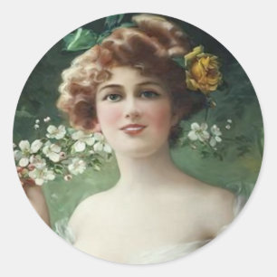 Blossoming Beauty Classic Round Sticker