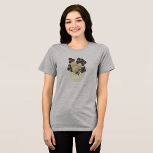 Blossoming Beginnings – Floral Growth from Within Tri-Blend Shirt