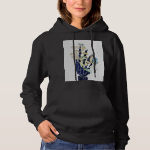 Blossoming Bones #1 - Hand - vertical Hoodie