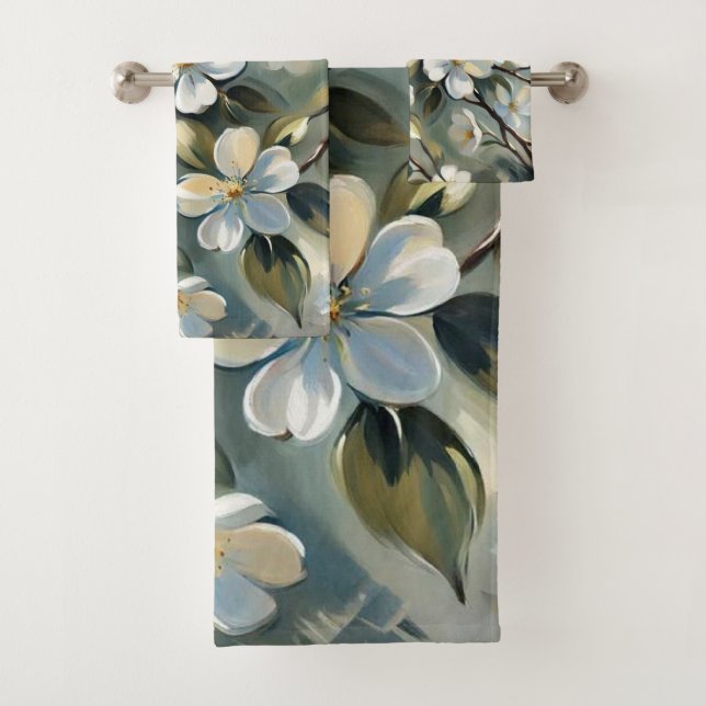 Blossoming Branch 4 Bath Towels (Insitu)