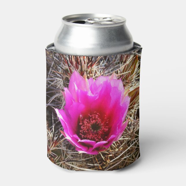 Blossoming Cactus (Prickly Pear) Wildflower Can Cooler (Can Front)